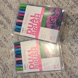 Lilly pulitzer dual brush pens markers tombow